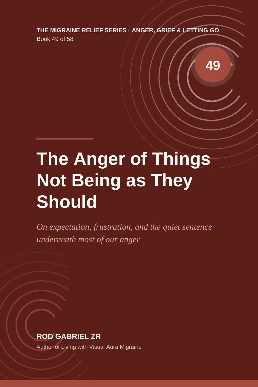 Cover of The Anger of Things Not Being as They Should